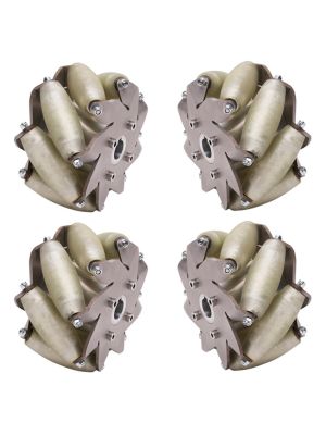  A set 203mm Industrial Mecanum wheel with 12 PU Roller(150KG load) - 14178
