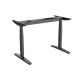 DESQ 1010 Elektrisch zit-sta bureau frame | 2 motoren | 3 kolommen | 125 KG | Heavy Duty | Zwart