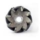 152mm (6 inch) Stainless Steel Mecanum Wheel Right (50KG PAYLOAD) 14155  #0