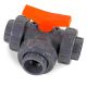 PVC 3-weg kogelkraan - 40mm